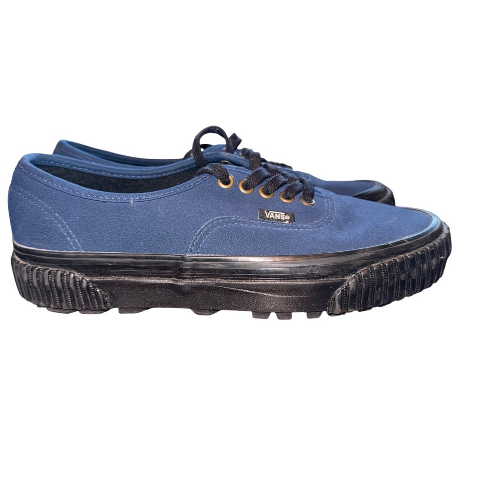 Vans Authentic Blue Suede Lug Platform Sneakers Women's US 9‎ Men's 7.5 - Picture 9 of 12